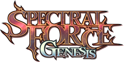 Spectral Force Genesis title screen for Nintendo DS